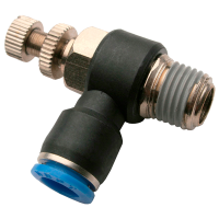 Угловой регулятор расхода воздуха ARMA, с обратным клапаном 12 мм-3/8"M