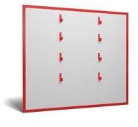 Щит пожарный открытый металлический с задней стенкой "А" (без комплекта, 1200*800)