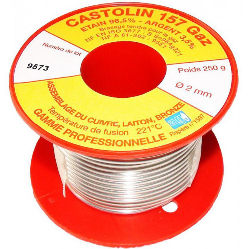 Припой Castolin 157 д.2,0мм катушка 250гр. артикул 754976