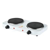 Плита настольная электрическая, 2-конфорочная, дисковая, белая EDP-2001