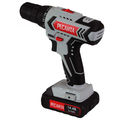 Дрель-шуруповерт аккумуляторная ДА-14-2ЛК Ресанта