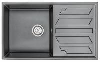 8601, ШВАРЦ (чёрный металлик), кухонная мойка ,кварц