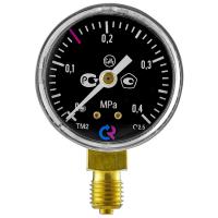 ТМ-210Р.00(0-0,4MPa)M12х1,5.2,5 С2Н2 МАНОМЕТР 50 мм, ТИП - ТМ-210Р, М12х1,5 (снизу), 0-0,4MPa, кл.2
