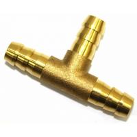 Цельнометаллический неразъемный штуцер-тройник универсальный под шланг диаметром 6мм, 9мм