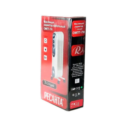 Масляный радиатор ОМПТ-12Н (2,5 кВт) Ресанта