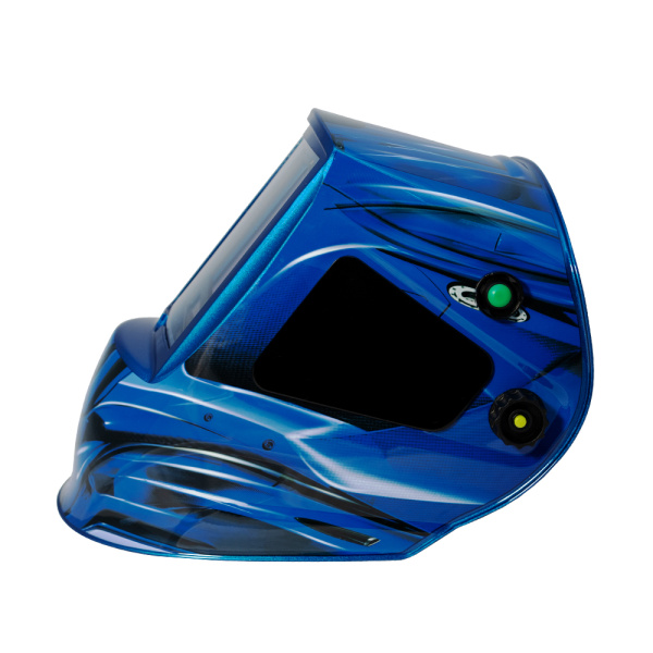 Маска сварщика КОРУНД МЕГА "синяя" (ф-р MEGA LED 2) без коробки