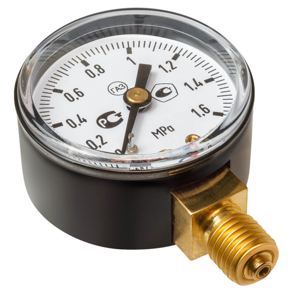 Манометр 1,6 МПа, углекислый газ