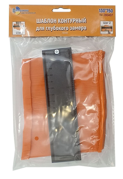 Шаблон контурный для глубокого замера 130*150 мм 280407