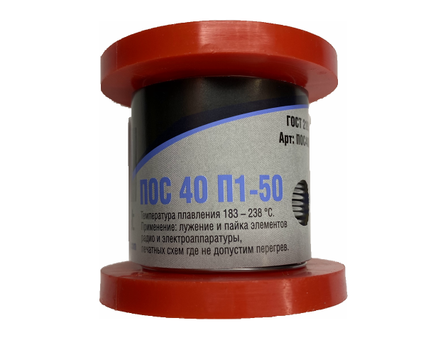 Припой Прв КР 1,0 ПОС 40 катушка 50г