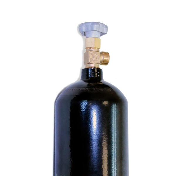 Баллон для газов 10 л W27,8 крашеный, с вентилем ВК-1 (Углекислота) бесшовный