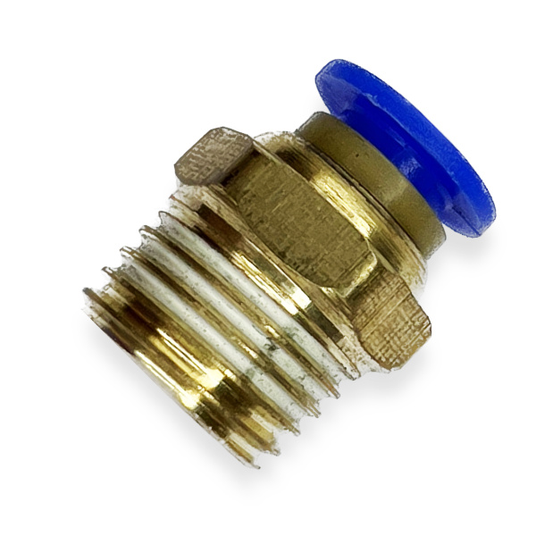 Фитинг цанговый ARMA прямой металлический 6 мм, наружная резьба 1/4"