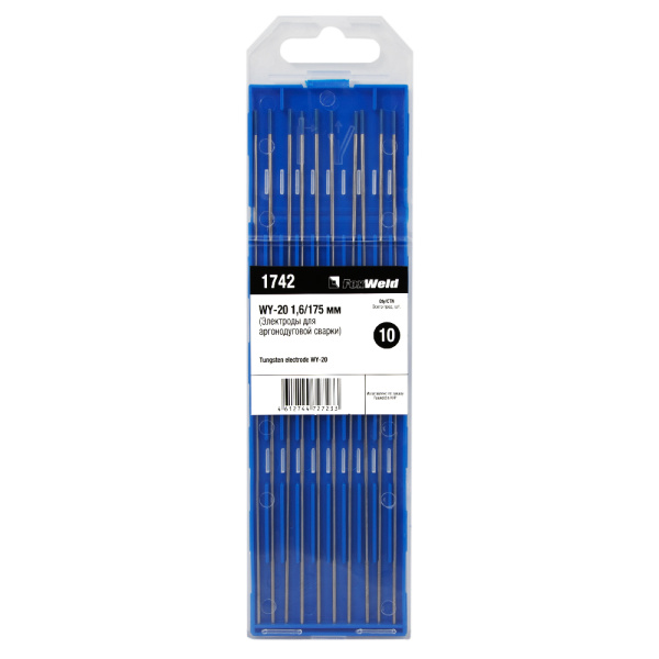 Вольфрамовый электрод WY-20 1,6мм / 175мм (1шт.) FoxWeld