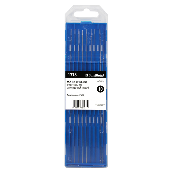 Вольфрамовый электрод WZ-8 1,0мм / 175мм (1шт.) FoxWeld