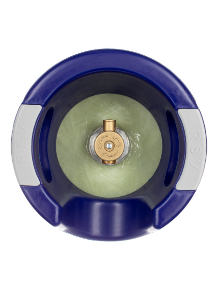 Баллон полимерно-композитный газовый, бело-синий, 24,5 л (LPG/СУГ) RSV Composite