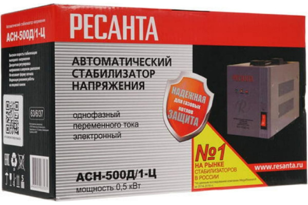 Стабилизатор напряжения Ресанта АСН-500Д/1-Ц