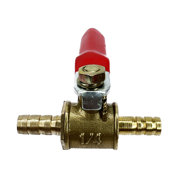 Краник шаровой ARMA латунный елочка под шланг 8х8mm