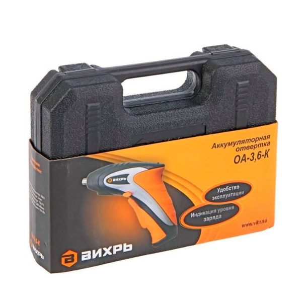 Отвертка аккумуляторная ОА-3,6-К Вихрь