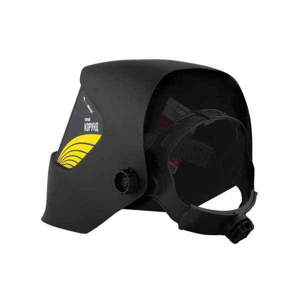 Маска сварщика КОРУНД черная со стеклом С5