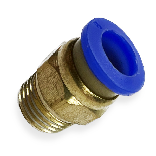 Фитинг цанговый ARMA прямой металлический 8 мм, наружная резьба 1/4"