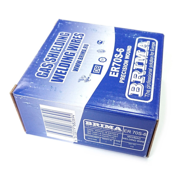 Проволока сварочная омедненная ER70S-6 0,8х5кг BRIMA