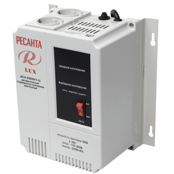 Стабилизатор напряжения серии LUX РЕСАНТА АСН-2000Н/1-Ц