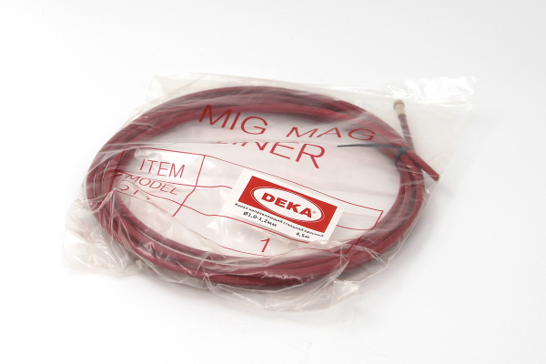 Канал направляющий стальной DEKA 4.5 м красный d 1,0-1,2 мм (10 шт в уп.)