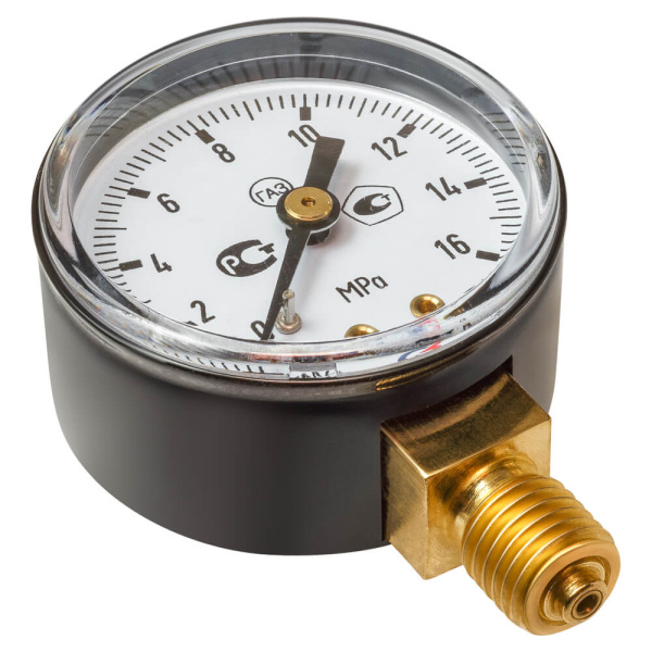 Манометр с поверкой 16,0 МПа, углекислый газ