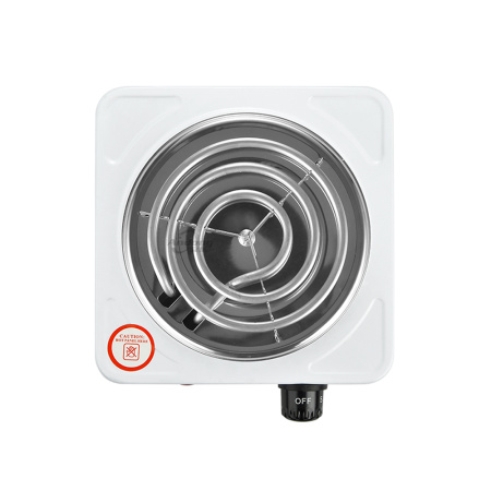 Плита настольная электрическая, 1-конфорочная, спиральная, белая ECP-1000