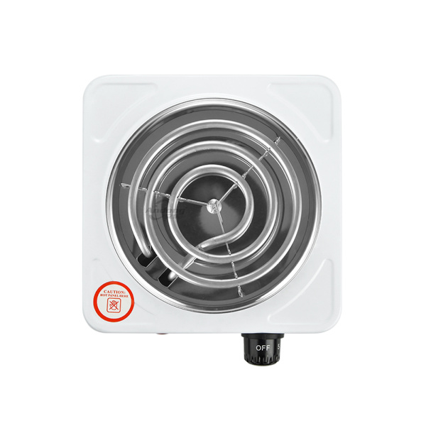 Плита настольная электрическая, 1-конфорочная, спиральная, белая ECP-1000