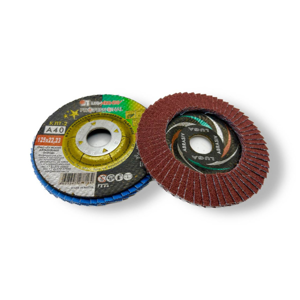 Круг лепестковый торцевой КЛТ-2 d125 Р40 Луга