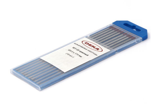 Вольфрамовый электрод DEKA WT-20 красный 3,0 мм (10 шт в уп.)