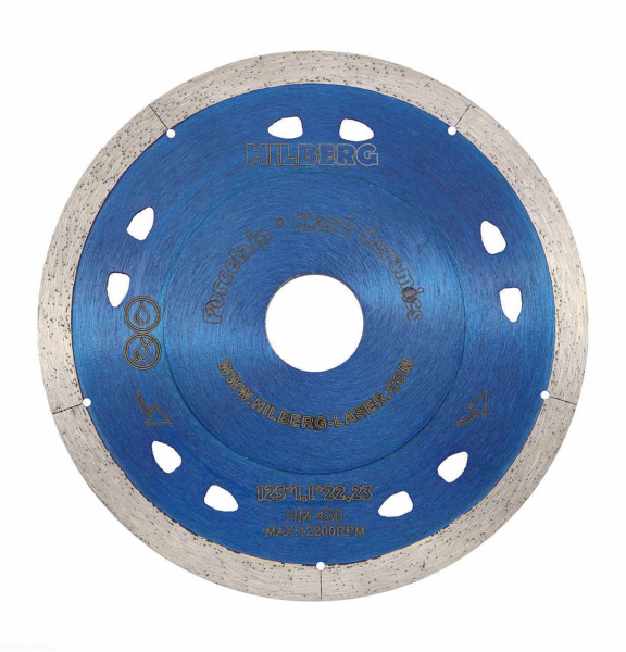 Диск алмазный отрезной 125*22,23 Hilberg Extra Thin 1,1 mm HM420