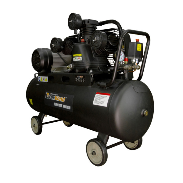 Масляный ременной компрессор AEROMAX 480/100 (пр-во FoxWeld/КНР)
